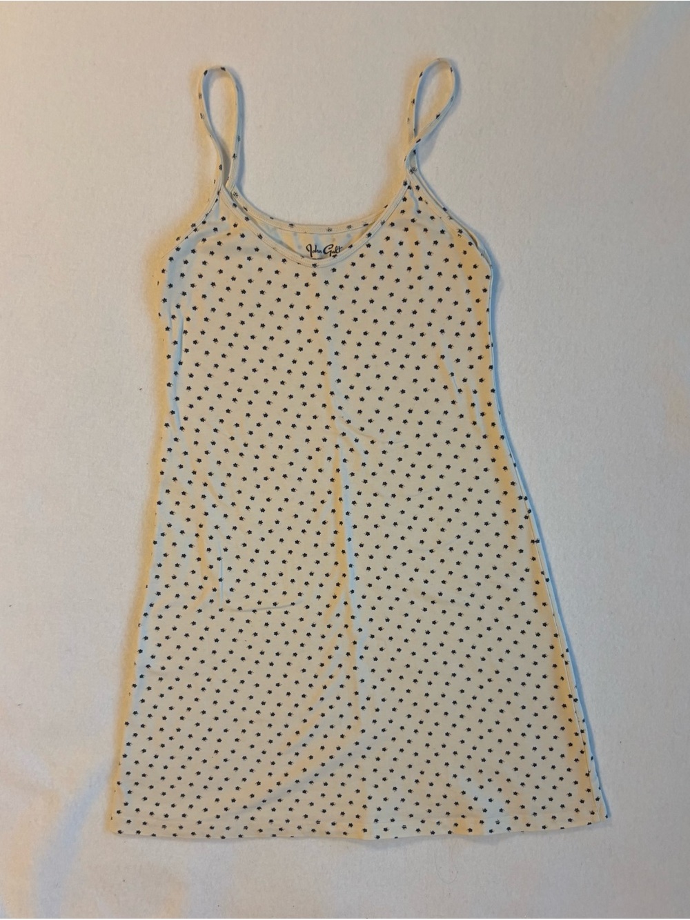 Brandy Melville cream floral cotton dress